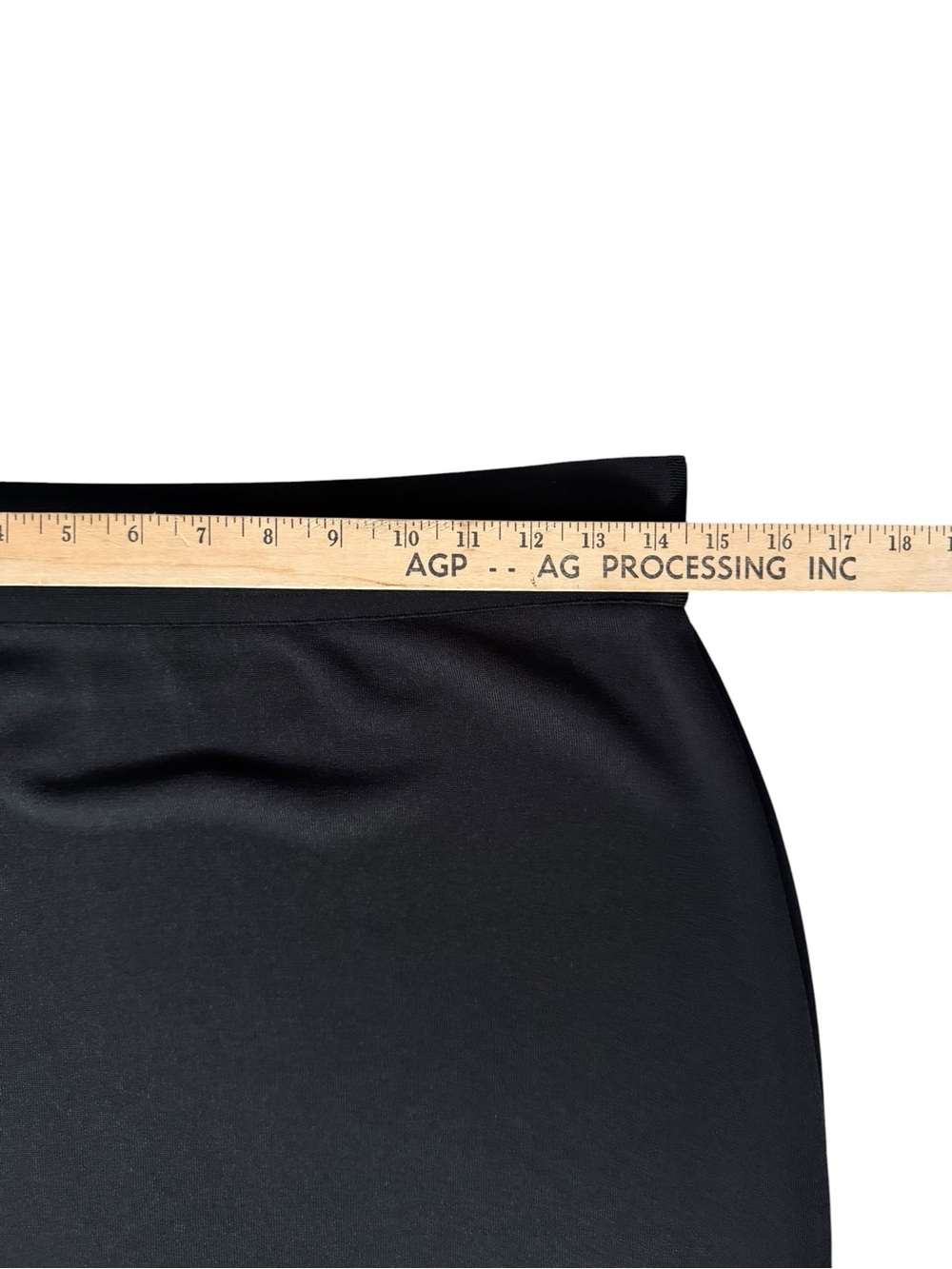 Misook Black Knit Maxi Skirt L Side Slit Minimalist Quiet Luxury J34 - Picture 4 of 6
